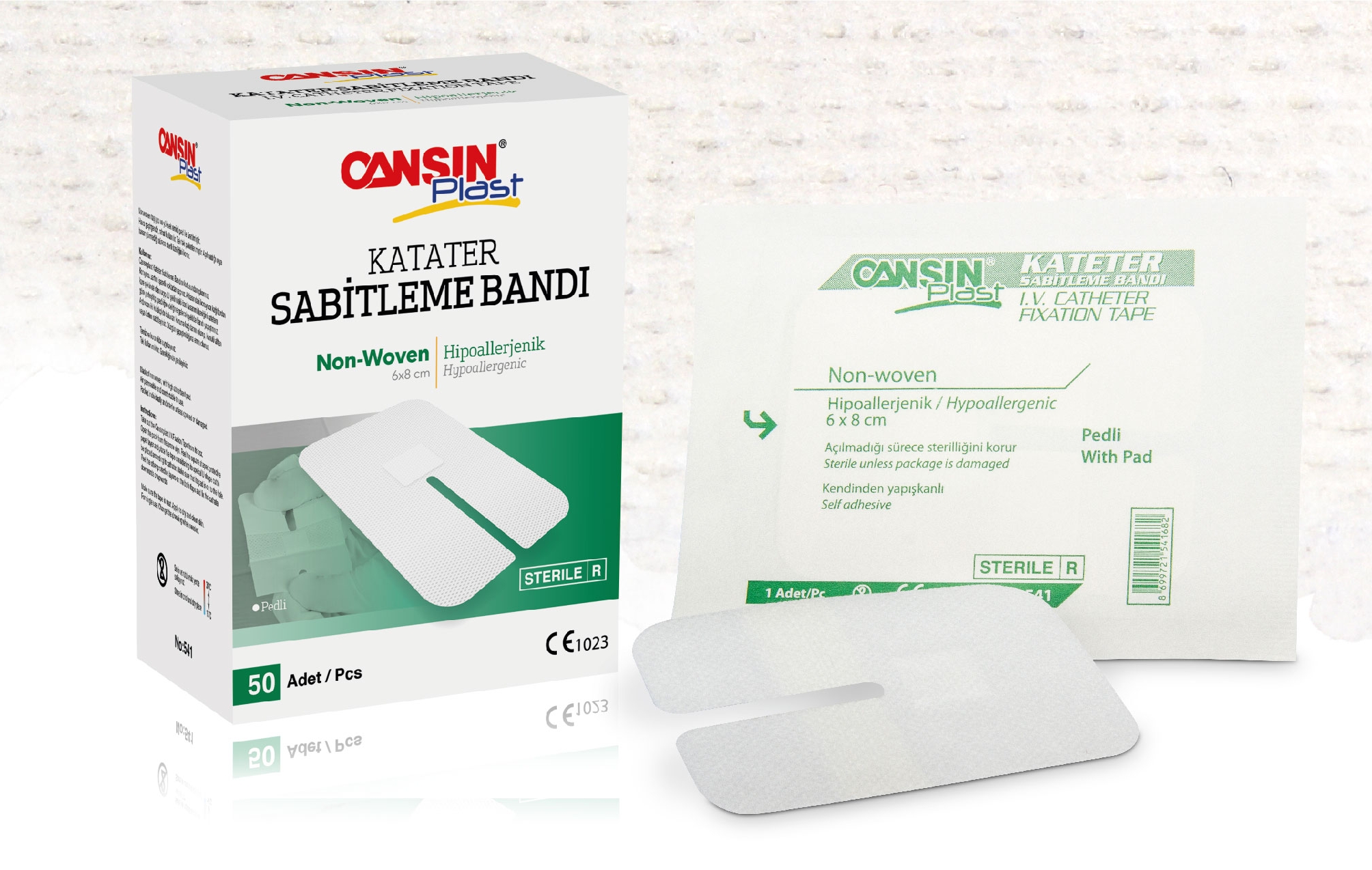 Пластир для закріплення катетеру CANSIN® Plast, 6х8см